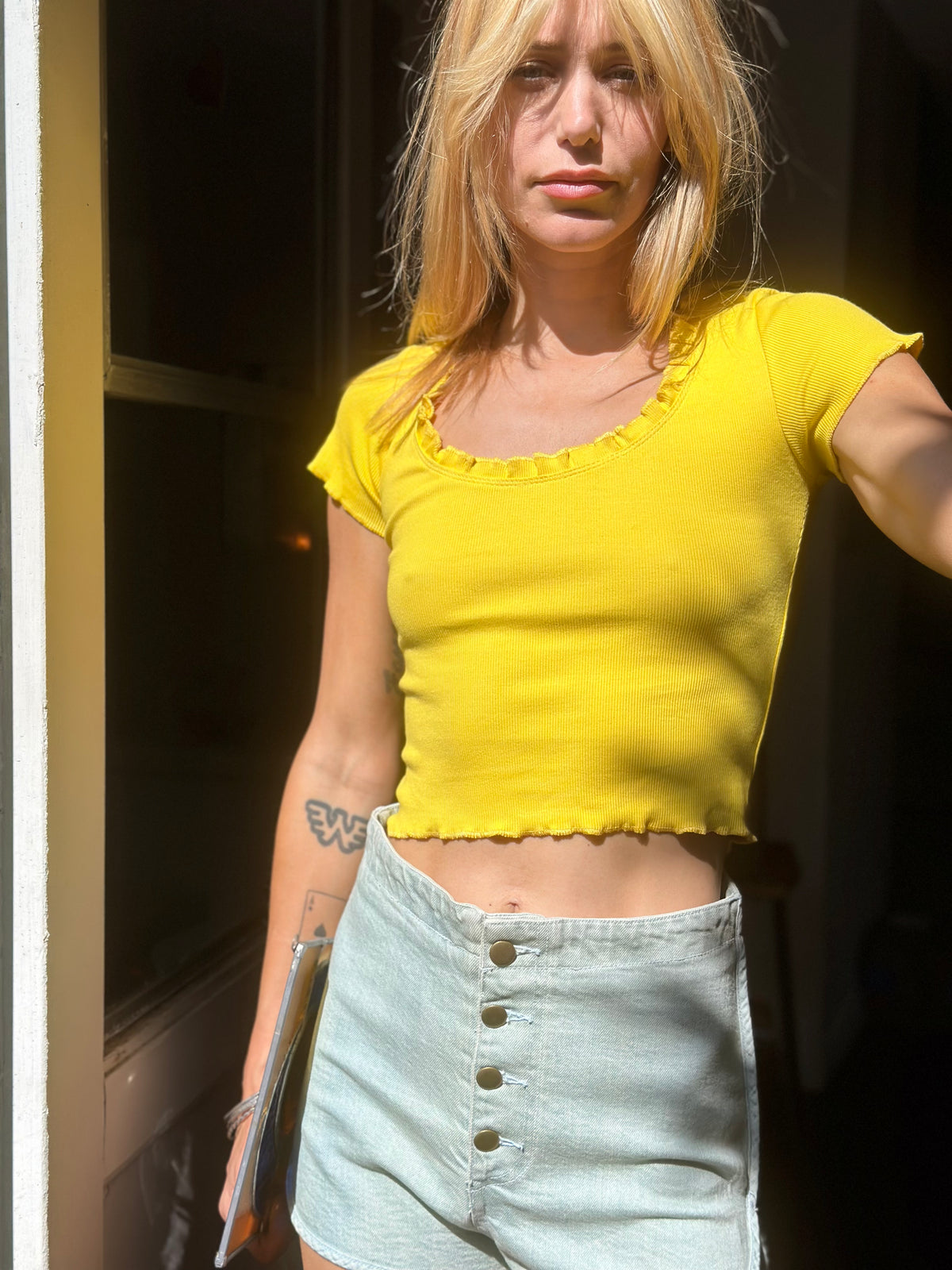 Cabbage Patch tee in sunshine