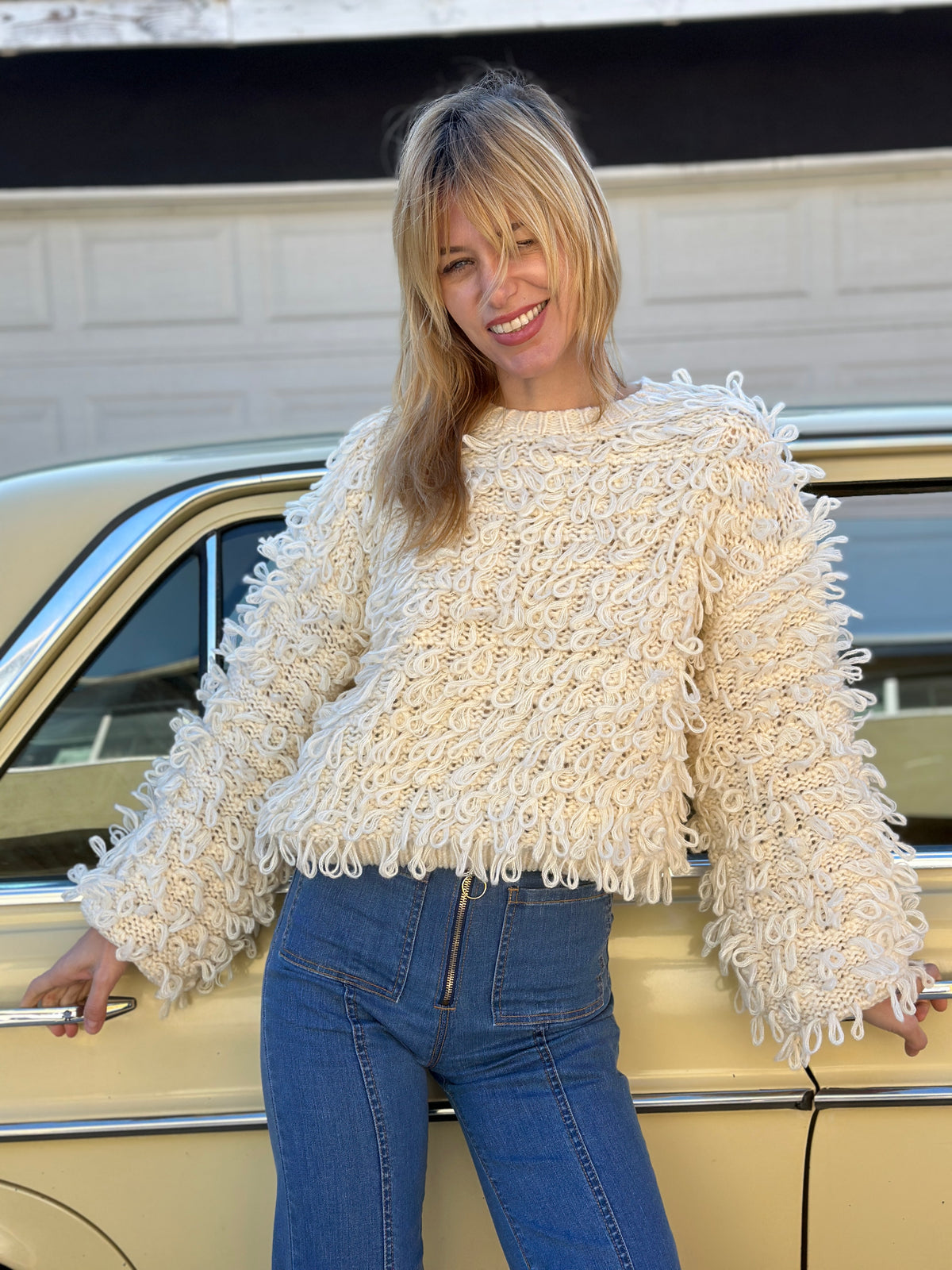 Sweet Jane Sweater in Cream FINAL SALE