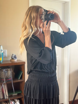 
                  
                    The Morrison dress in black
                  
                