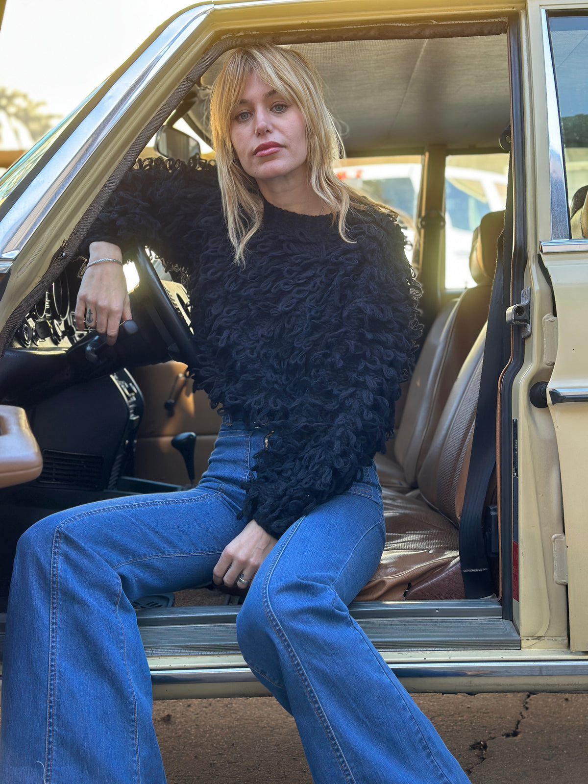 Sweet Jane Sweater in Noir FINAL SALE