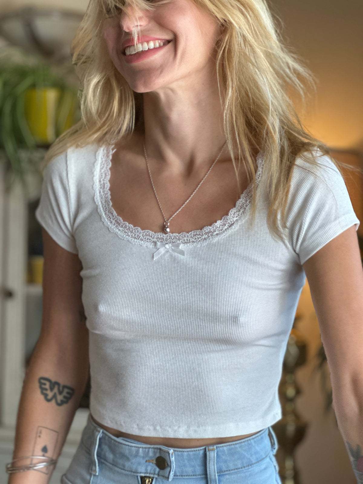 Heartbreaker Tee White FINAL SALE