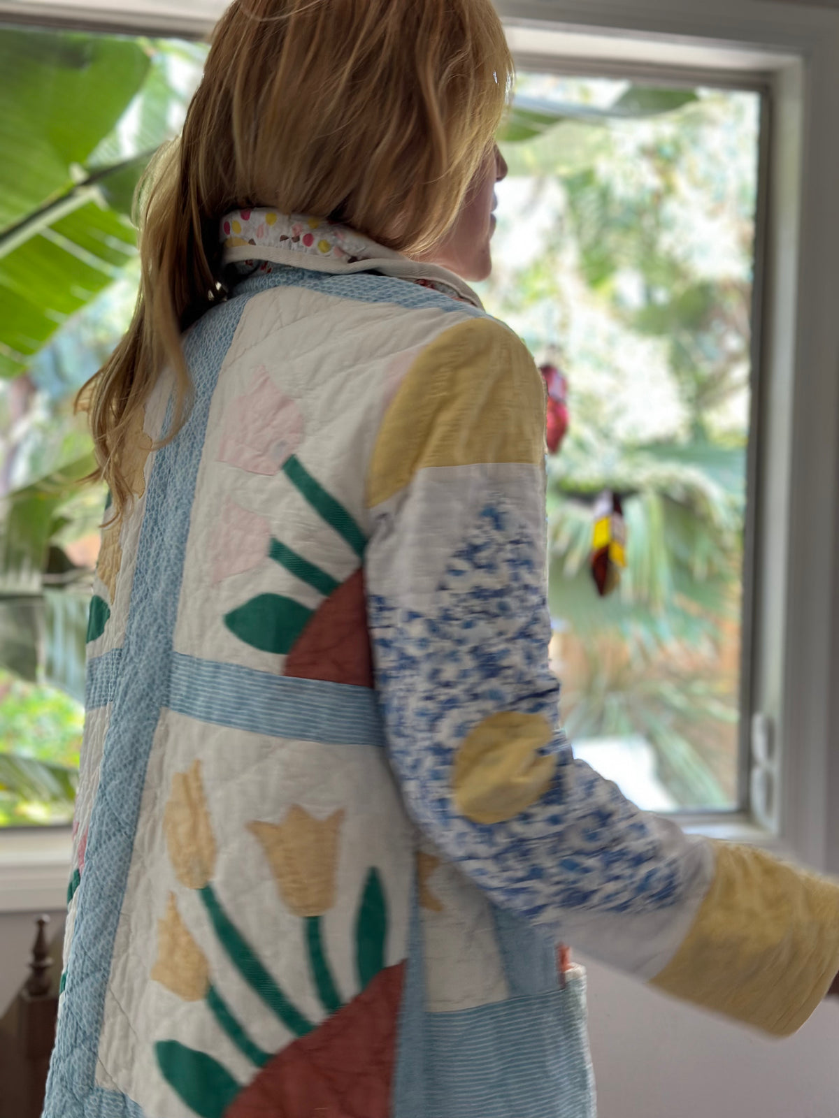 Tiptoe through the Tulips Quilted Coat FINAL SALE