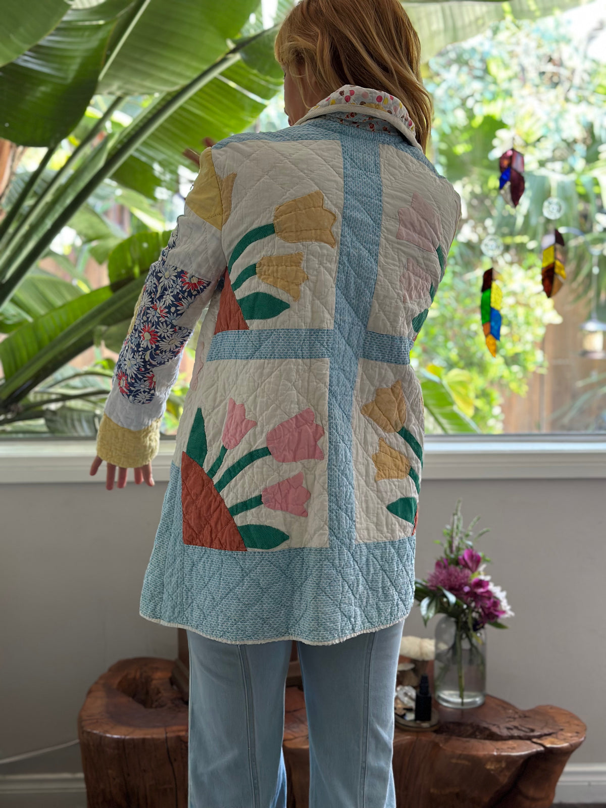 Tiptoe through the Tulips Quilted Coat FINAL SALE