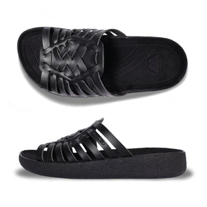 
                  
                    Cove Slide | Vegan Leather | Rubber | Black
                  
                