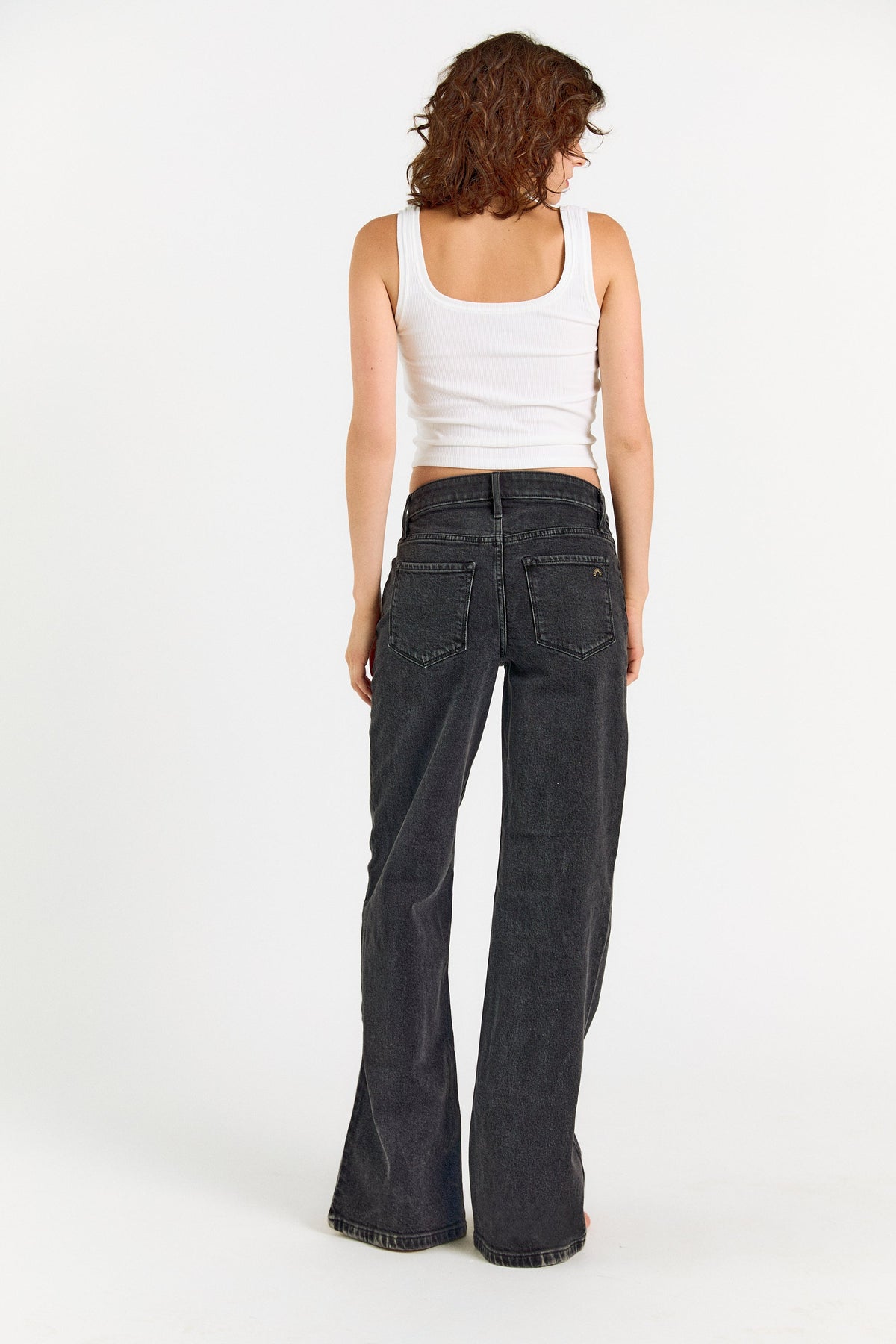 The Rebel Wide Leg - Carbon
