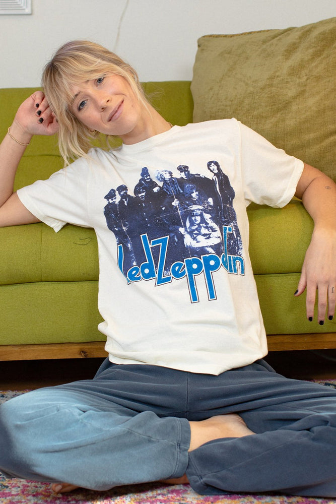 Led Zeppelin White Tee