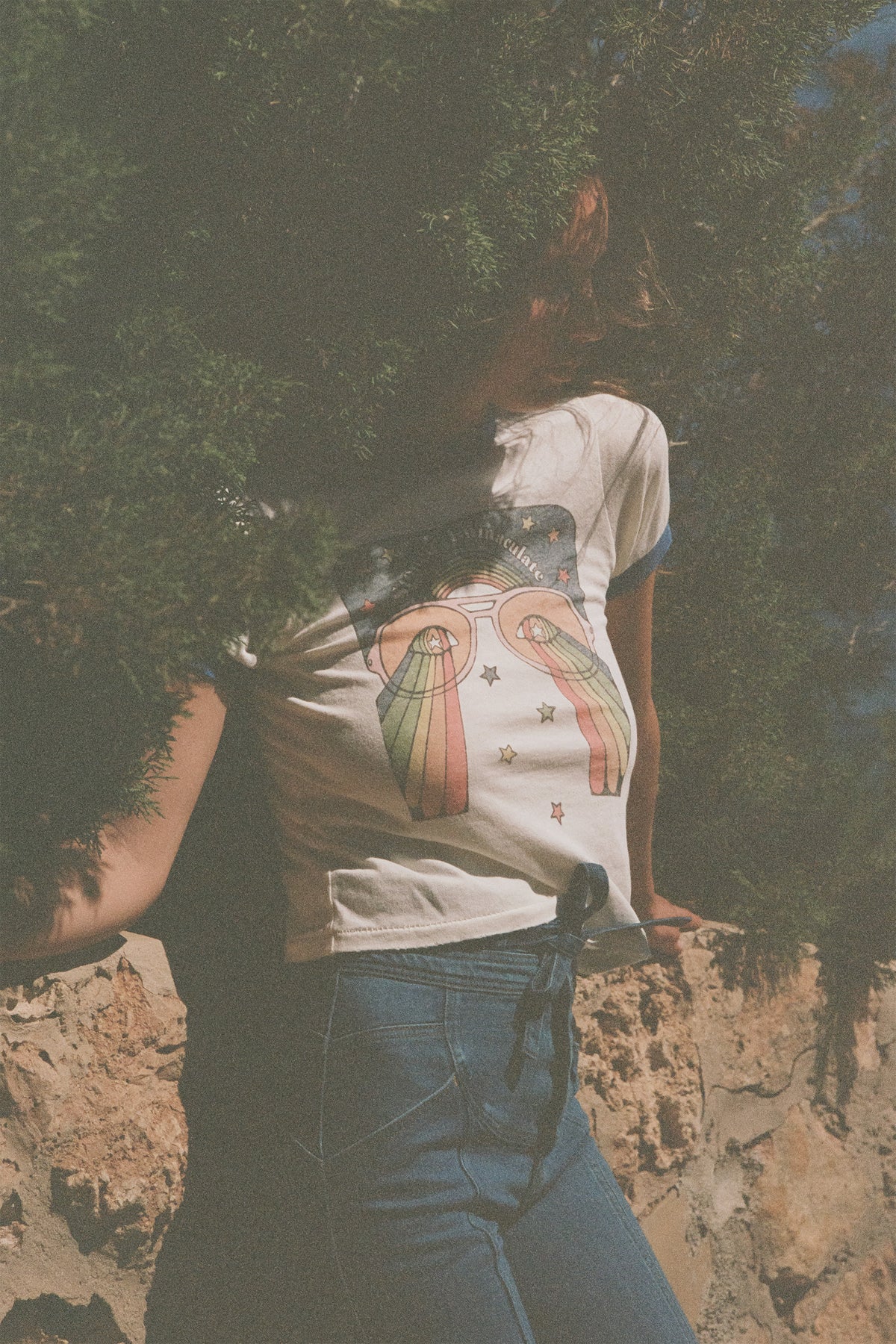 the girl with the kaleidoscope eyes ringer tee