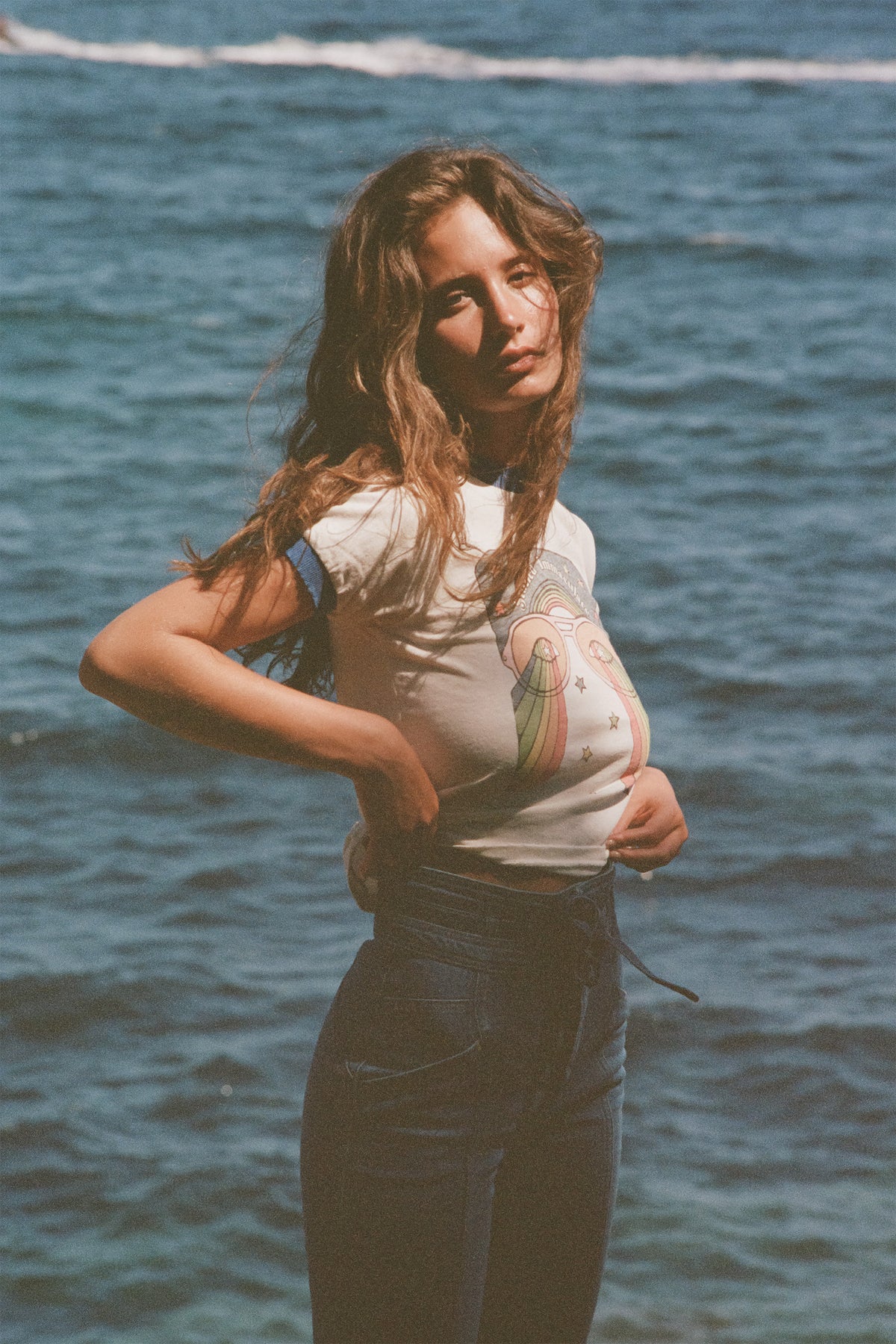 the girl with the kaleidoscope eyes ringer tee