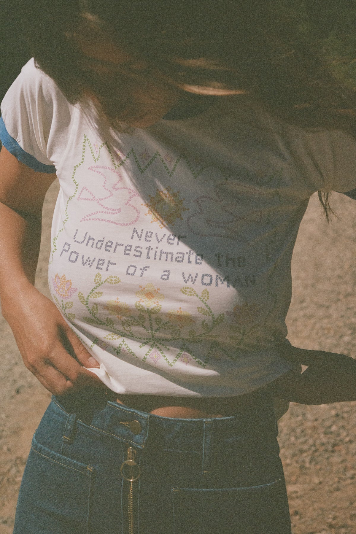 feminist ringer tee
