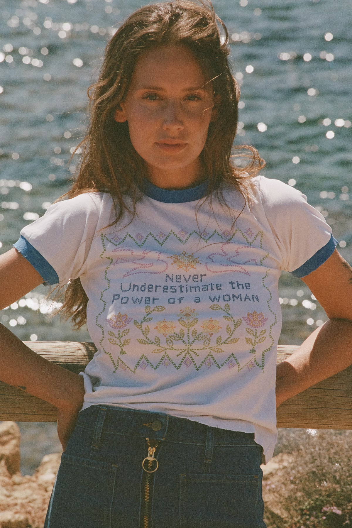feminist ringer tee
