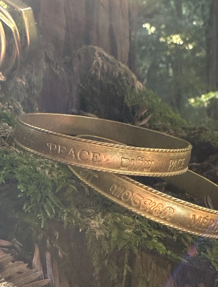
                  
                    Engraved Mother or Peace Bangle
                  
                