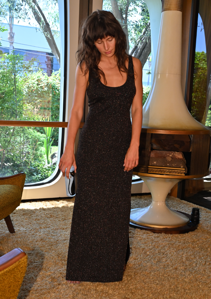 Velvet Underground Dress in Night Rainbow
