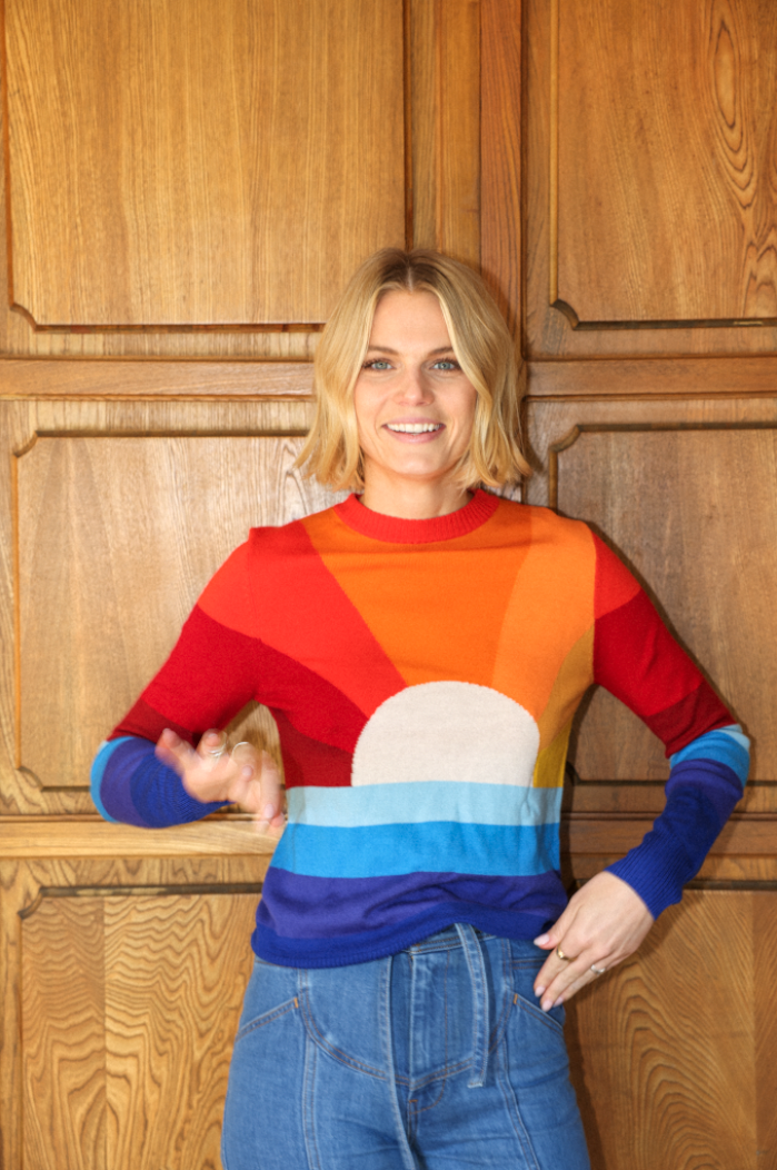 california dreamin sweater in sunrise