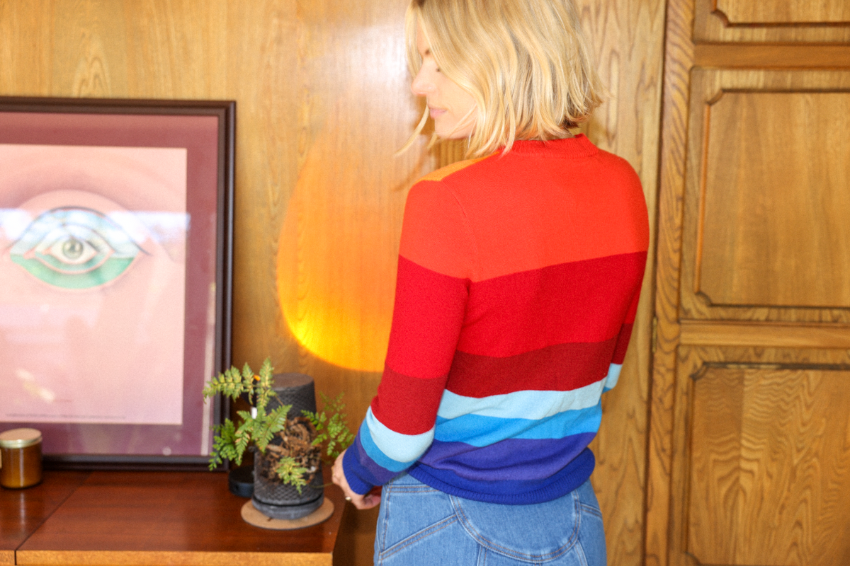 california dreamin sweater in sunrise