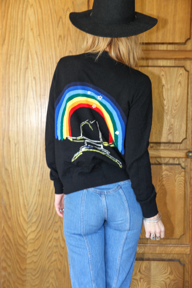 
                  
                    rainbow cowboy cashmere cardigan
                  
                