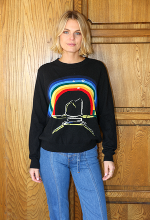 
                  
                    rainbow cowboy cashmere sweater
                  
                