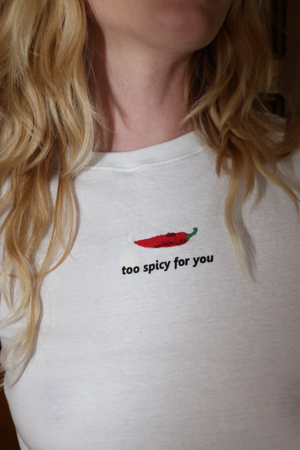 
                  
                    too spicy tee
                  
                