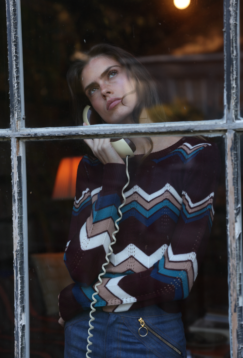ziggy sweater in plum