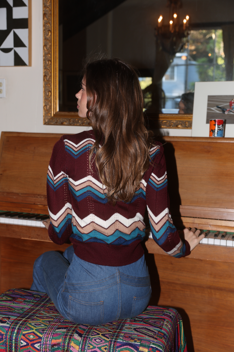 ziggy sweater in plum