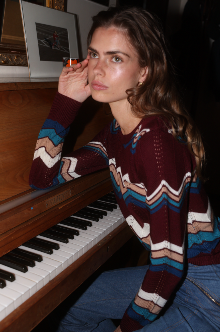 ziggy sweater in plum