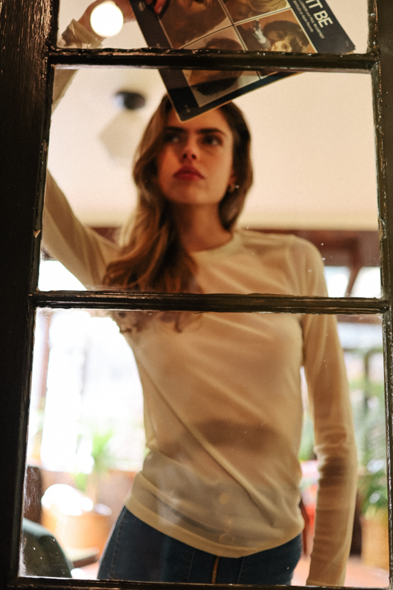 Glam Tee in Cream FINAL SALE