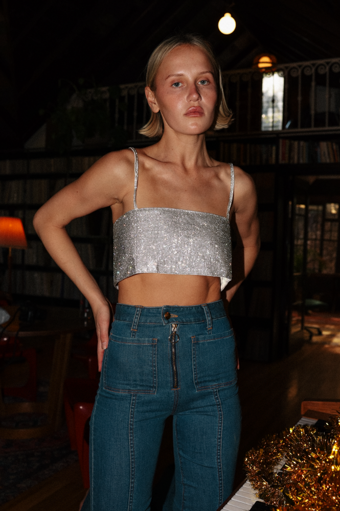 
                  
                    Starlet Top in Silver
                  
                