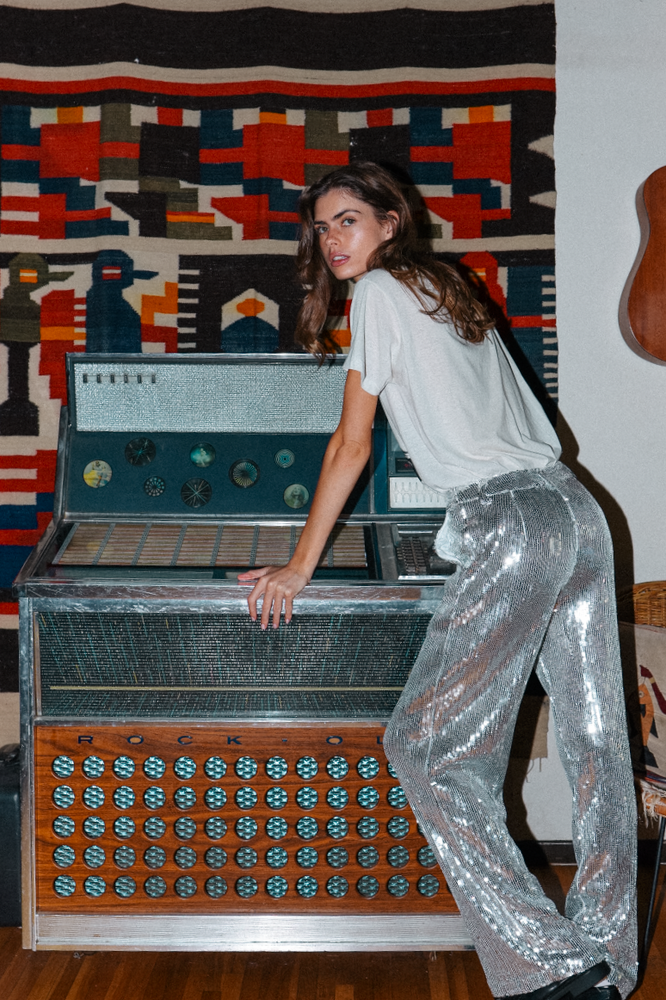 
                  
                    I'll Be Your Mirror sequin pant
                  
                