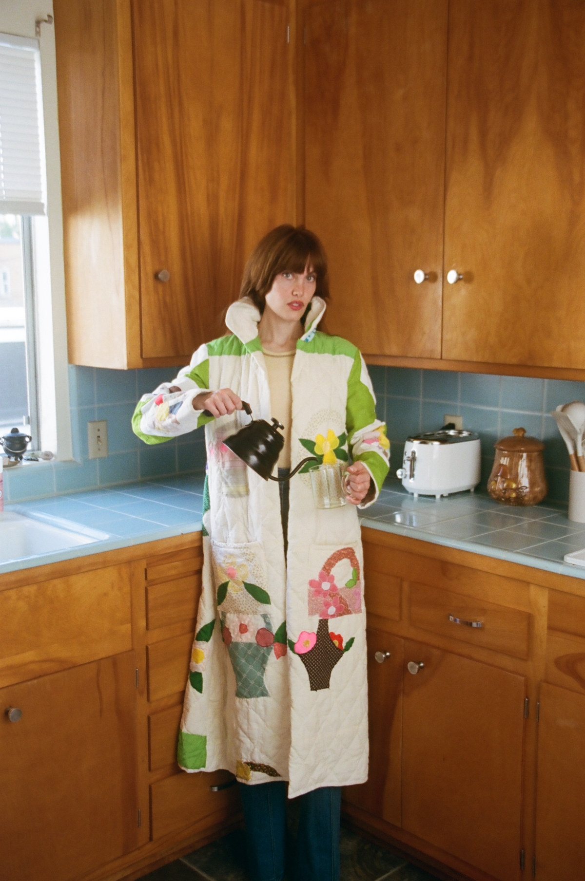 Garden Party quilted coat FINAL SALE