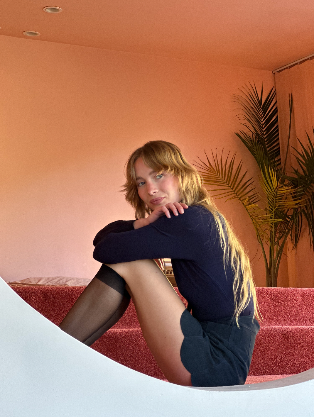 Françoise turtleneck in navy FINAL SALE