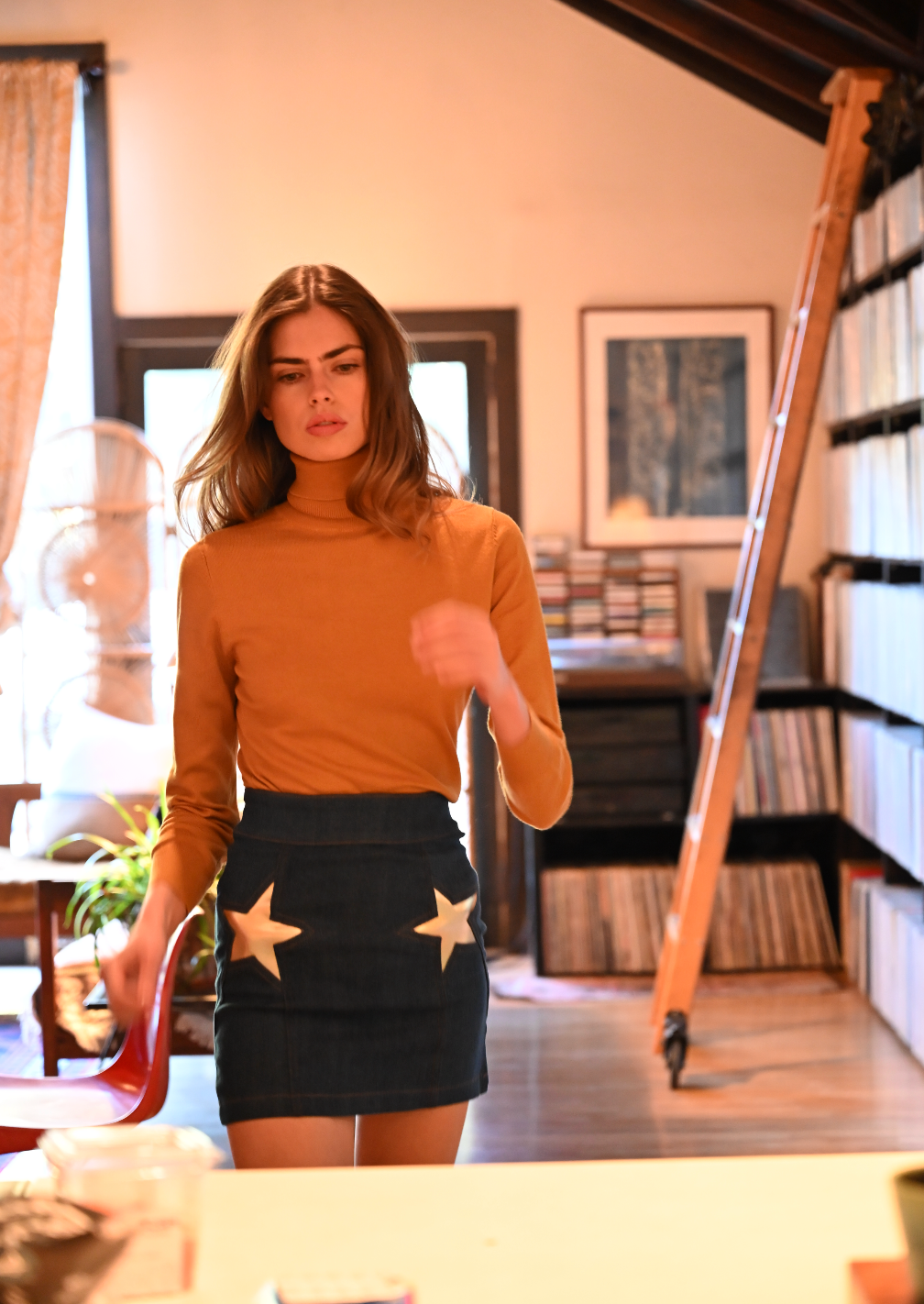 Françoise turtleneck in mustard FINAL SALE