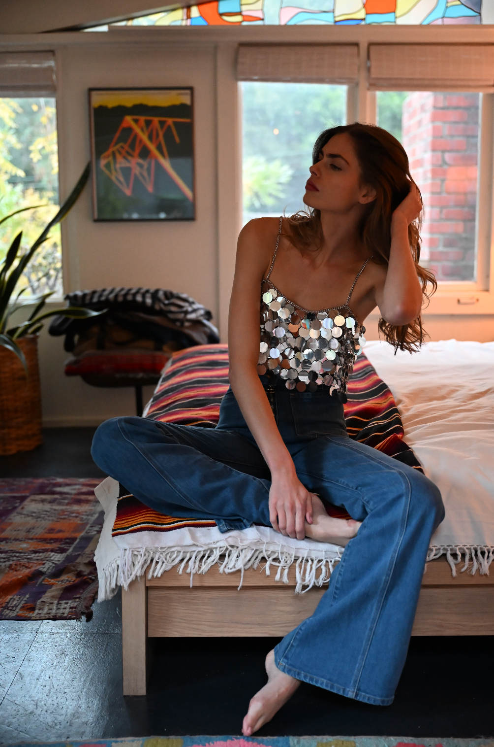 Voulez Vous top in silver