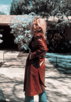 
                  
                    Nouvelle Vague trench in wine
                  
                