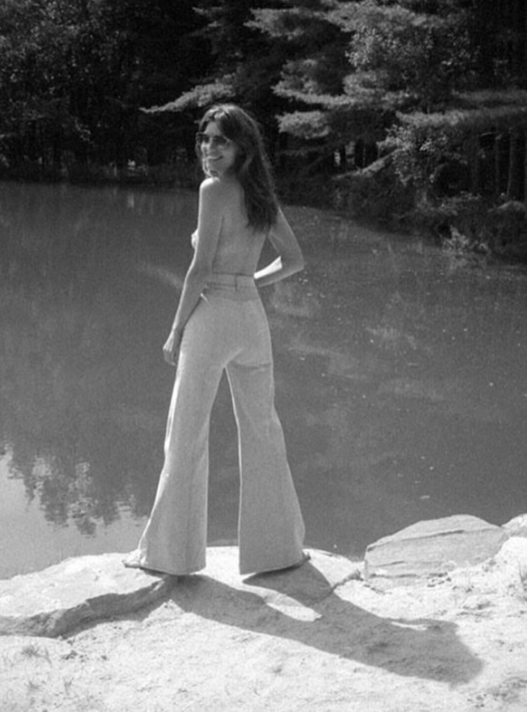 bardot high waisted bells in topanga