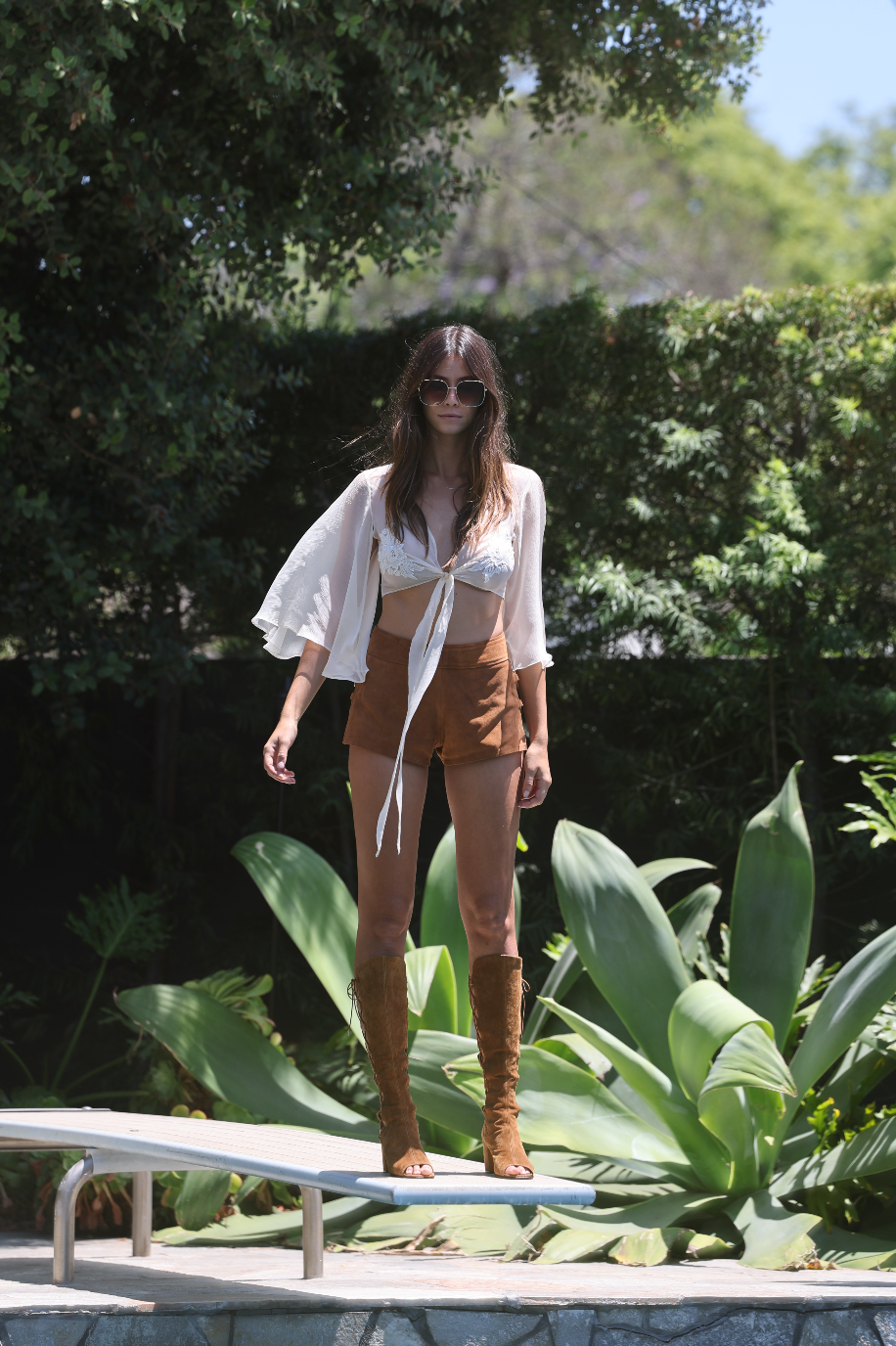 Sexy Sadie Suede Shorts in Peanut