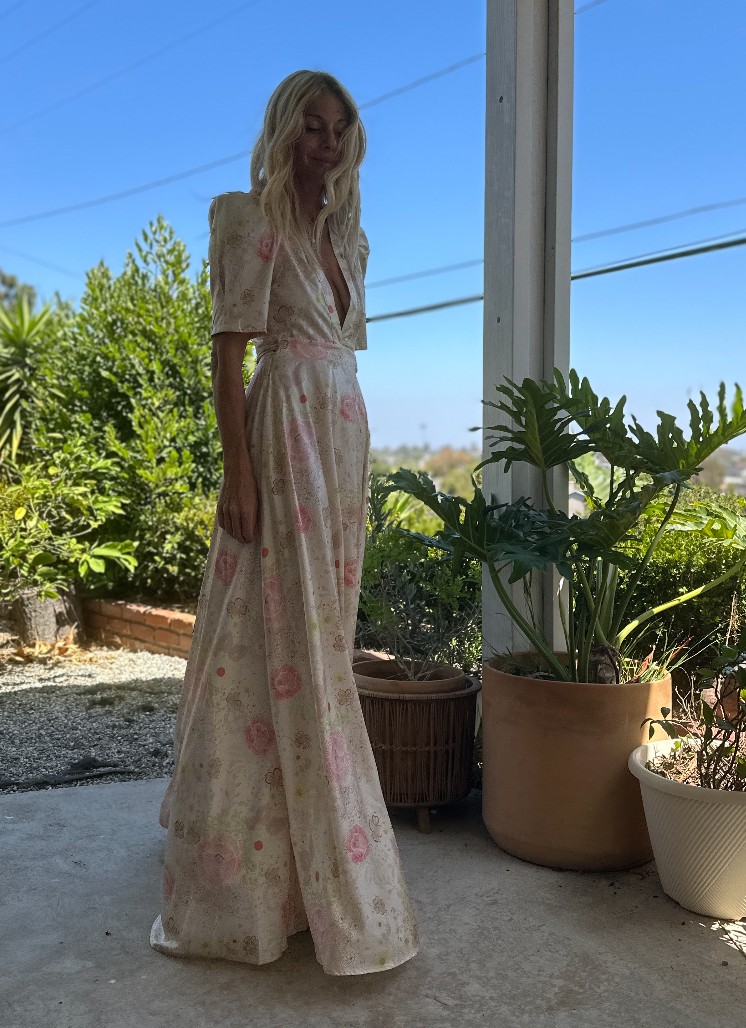 Hollywood Wrap Dress in blossom