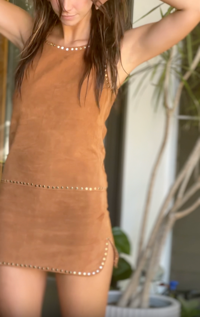 joplin suede dress
