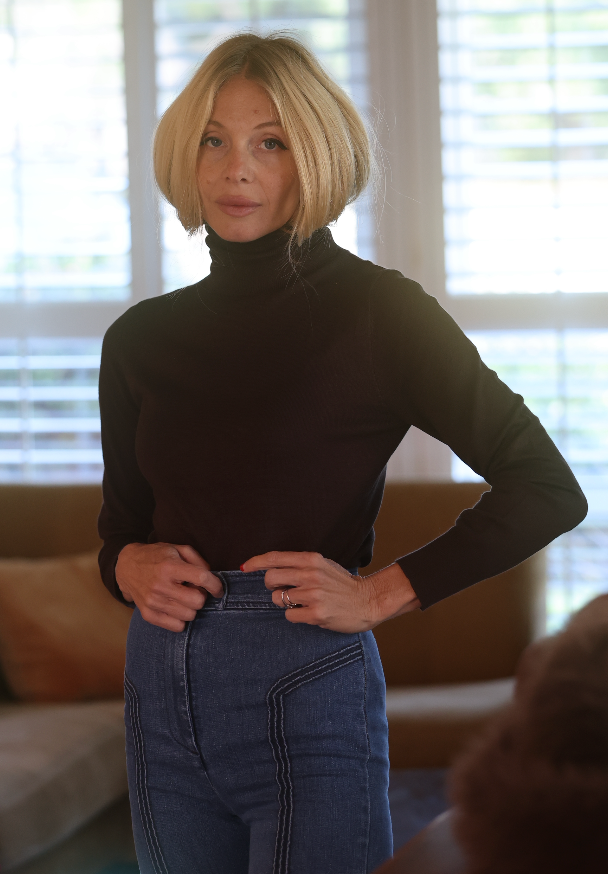 Françoise turtleneck in 70's brown