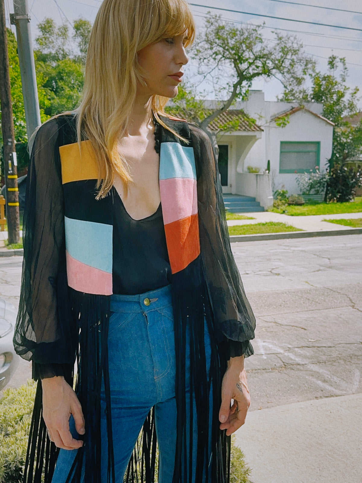 California Dreamin vest in black