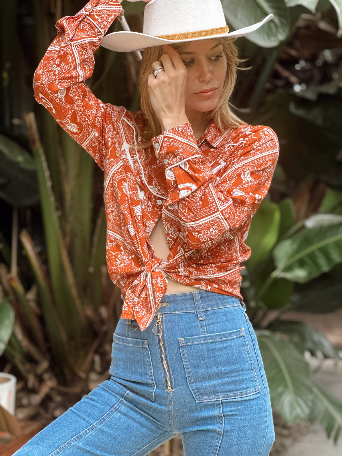Palomino top in rust FINAL SALE