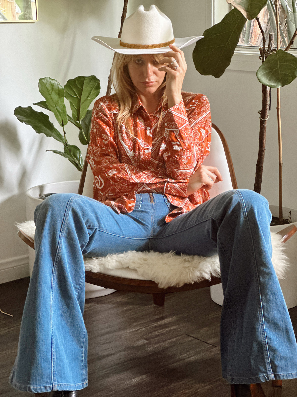 Palomino top in rust FINAL SALE