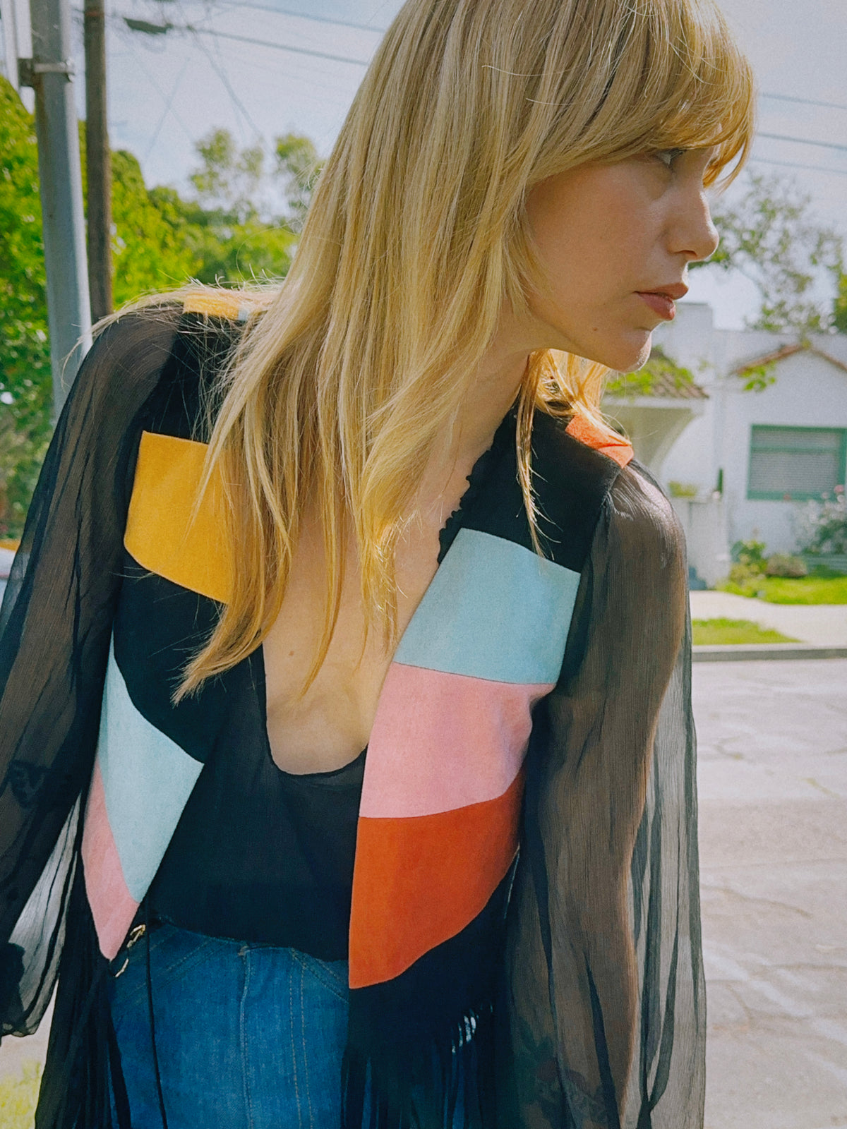 California Dreamin vest in black