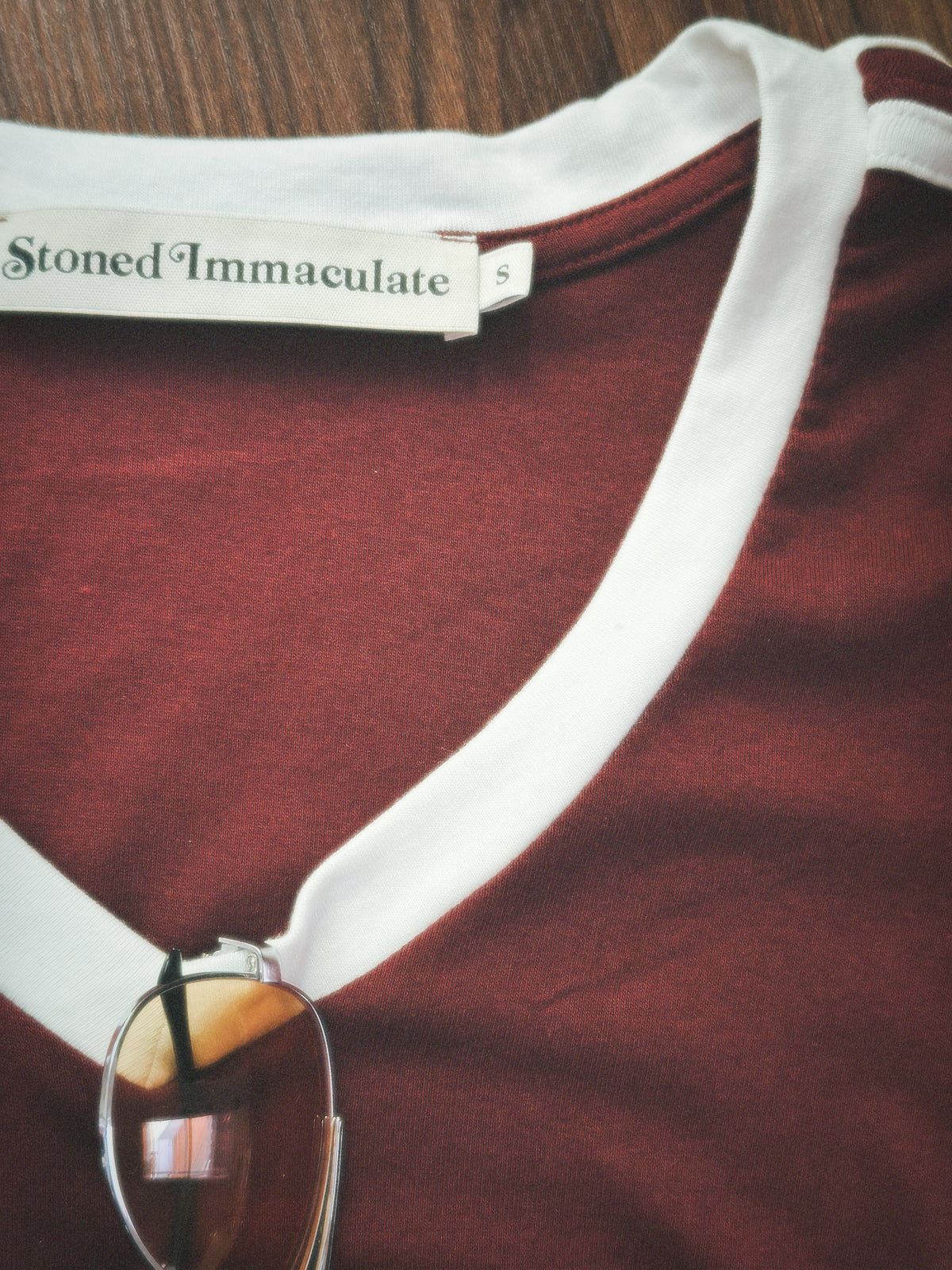 Malibu tee in crimson