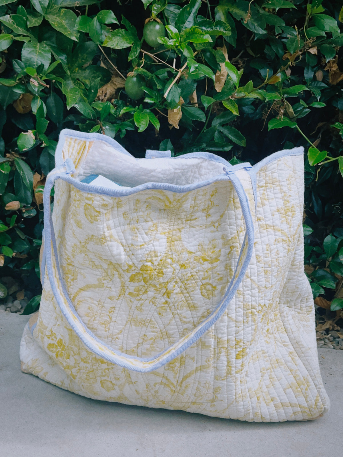 Hello Sunshine quilted tote FINAL SALE