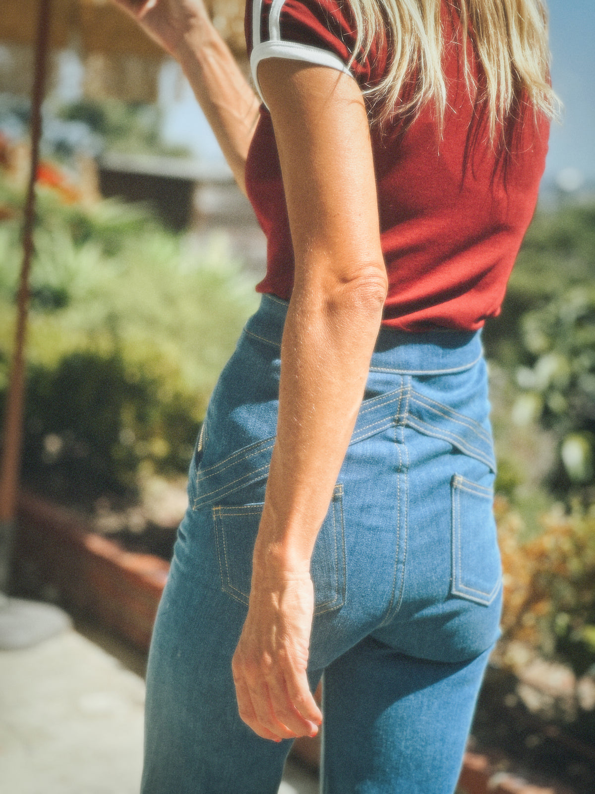 Malibu tee in crimson
