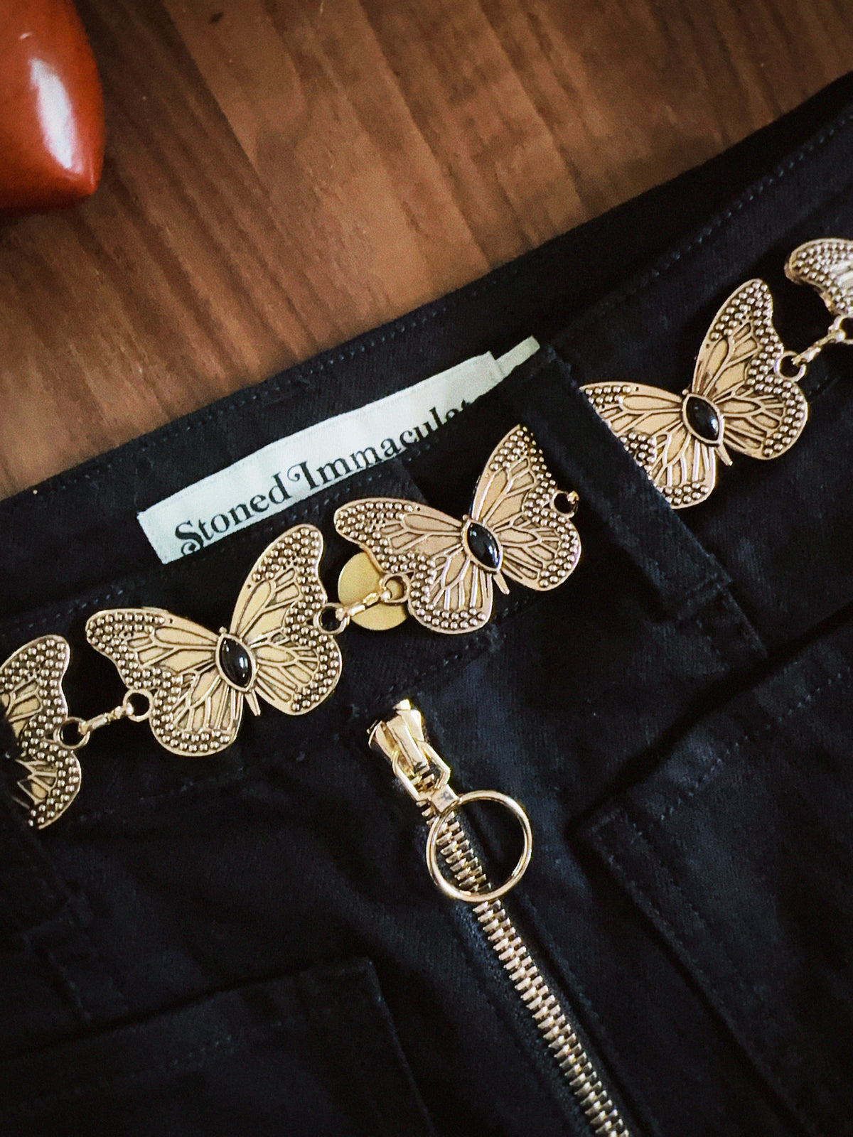 Little wing belt in black