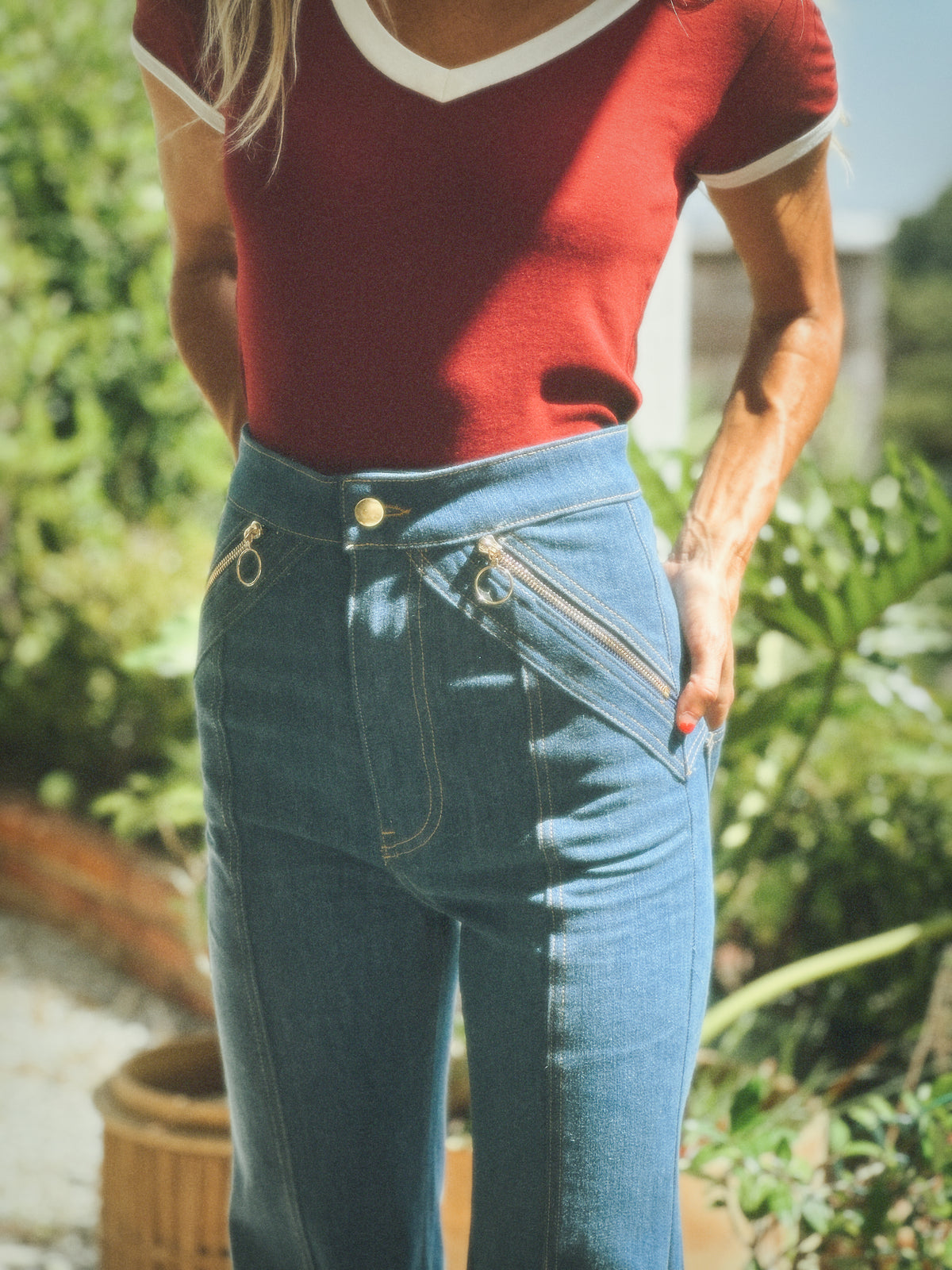 Malibu tee in crimson