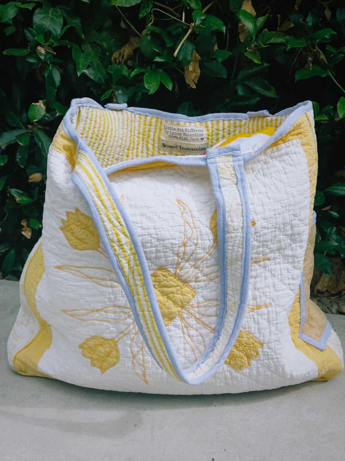 Hello Sunshine quilted tote FINAL SALE