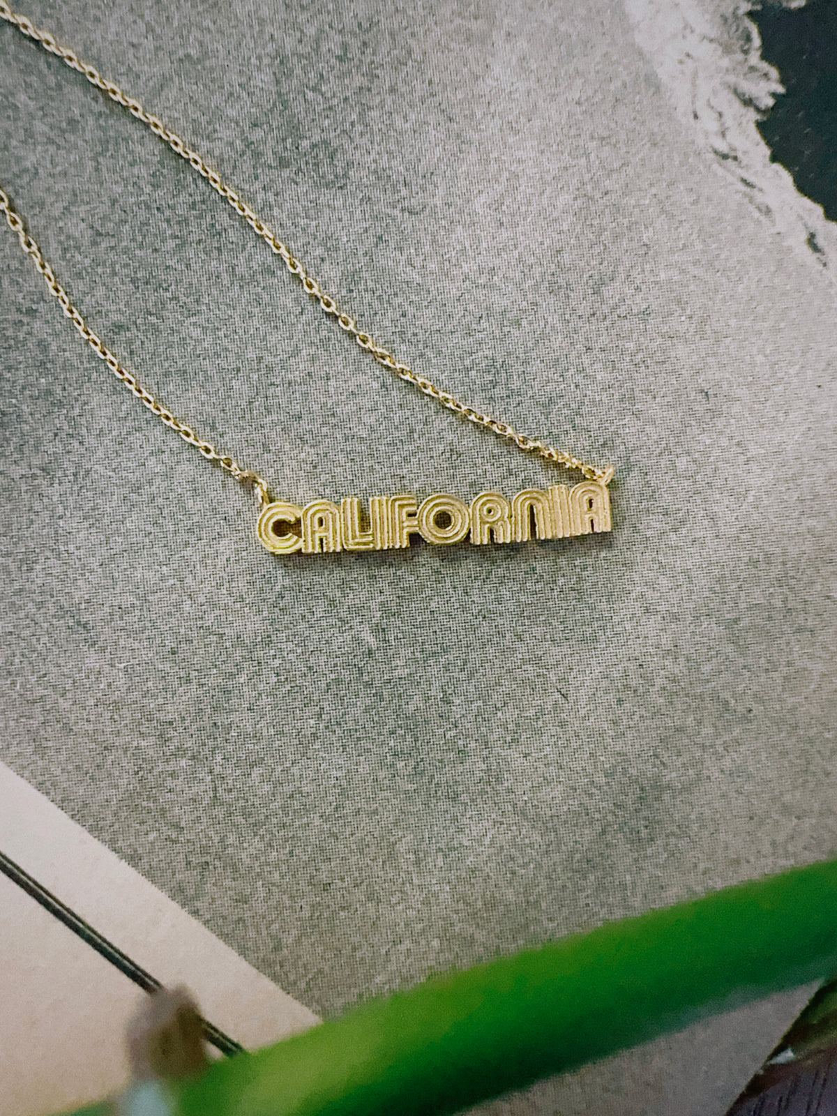 California Gold necklace...NEW
