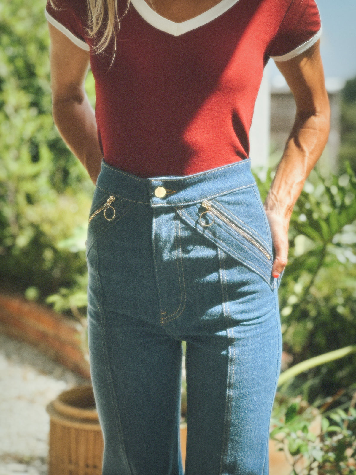 Malibu tee in crimson