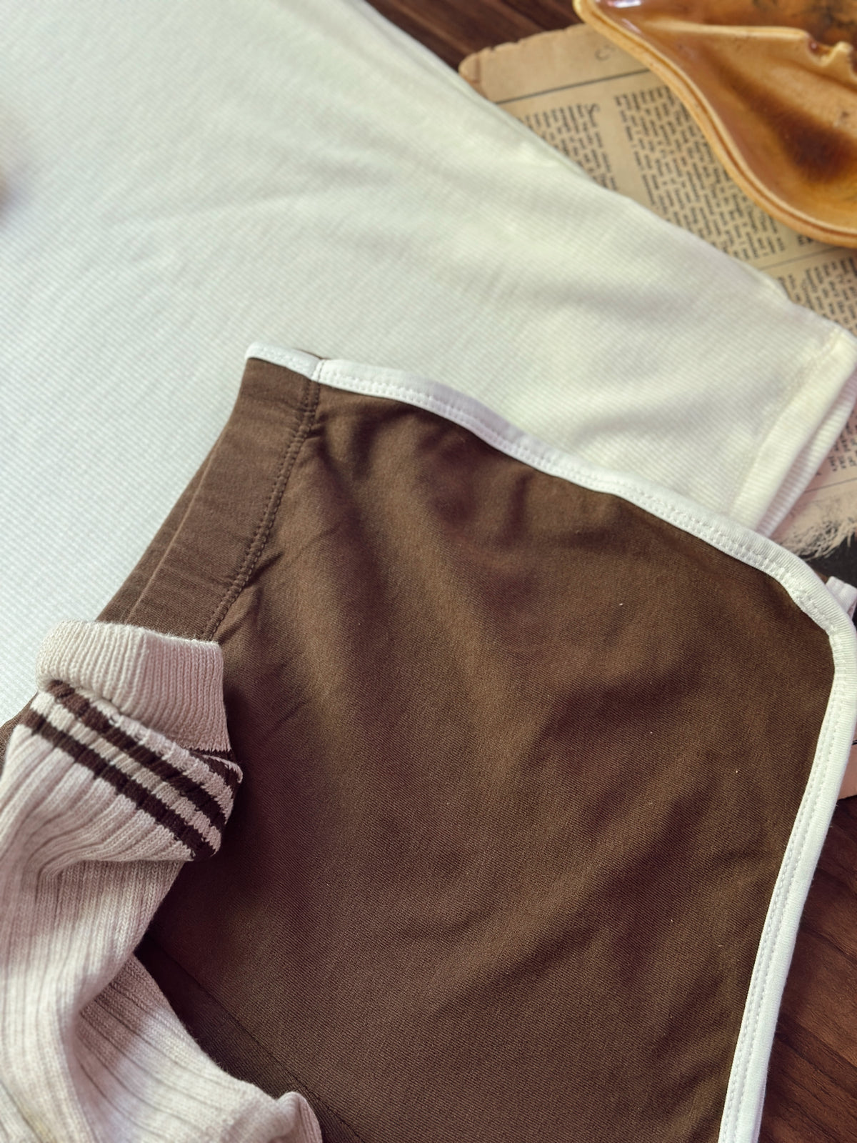 Locals Only ringer in vintage white
